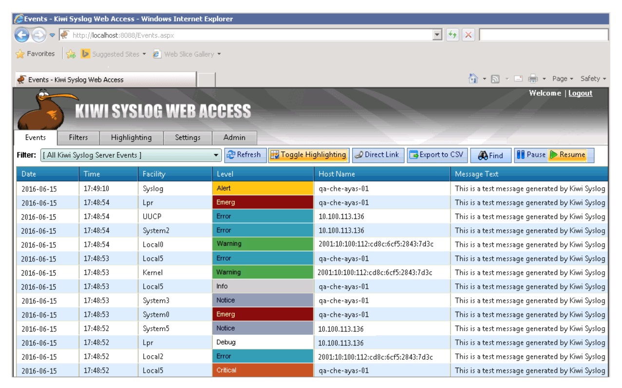 Kiwi Syslog