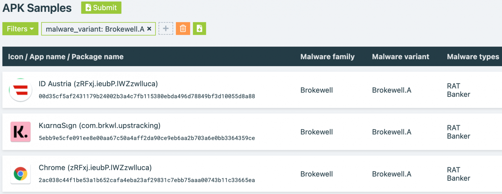 APKs used for distributing Brokewell