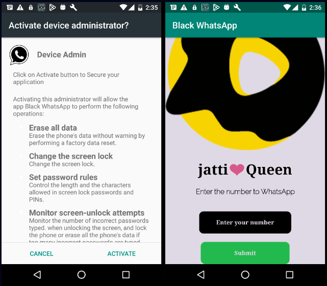 Fake apps bundling a Ratel RAT installer