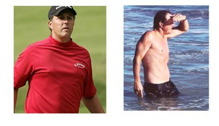 Phil Mickelson Man Boobs Before and After Look